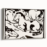 Expressionist Art - Resting Horses by Franz Marc