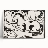 Expressionist Art - Resting Horses by Franz Marc