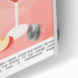 Large abstract wall art on acrylic glass featuring mid-century modernist design in vibrant colors.