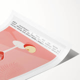 Extra large wall art featuring black and white line art flowers on a rolled print, ideal for large living room decor.