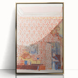 Impressionist Interior Wall Art - Vuillard’s Pink Wallpaper Scene Print