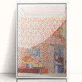 Impressionist Interior Wall Art - Vuillard’s Pink Wallpaper Scene Print