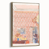 Impressionist Interior Wall Art - Vuillard’s Pink Wallpaper Scene Print