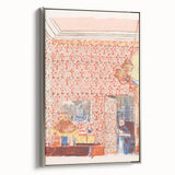 Impressionist Interior Wall Art - Vuillard’s Pink Wallpaper Scene Print