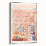 Impressionist Interior Wall Art - Vuillard’s Pink Wallpaper Scene Print