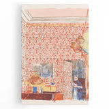 Impressionist Interior Wall Art - Vuillard’s Pink Wallpaper Scene Print