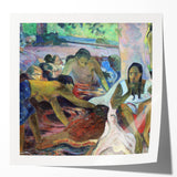 Tahitian Fisherwomen - Vibrant Modern Wall Art with Cultural Essence
