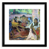 Tahitian Fisherwomen - Vibrant Modern Wall Art with Cultural Essence