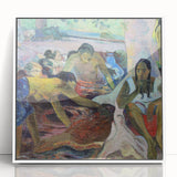 Tahitian Fisherwomen - Vibrant Modern Wall Art with Cultural Essence