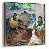 Tahitian Fisherwomen - Vibrant Modern Wall Art with Cultural Essence