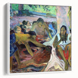 Tahitian Fisherwomen - Vibrant Modern Wall Art with Cultural Essence