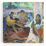 Tahitian Fisherwomen - Vibrant Modern Wall Art with Cultural Essence