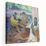 Tahitian Fisherwomen - Vibrant Modern Wall Art with Cultural Essence