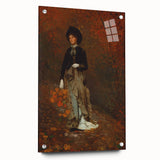 Realism Art Print - Autumn by Winslow Homer, Elegant Fall Scene