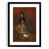 Realism Art Print - Autumn by Winslow Homer, Elegant Fall Scene