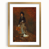 Realism Art Print - Autumn by Winslow Homer, Elegant Fall Scene