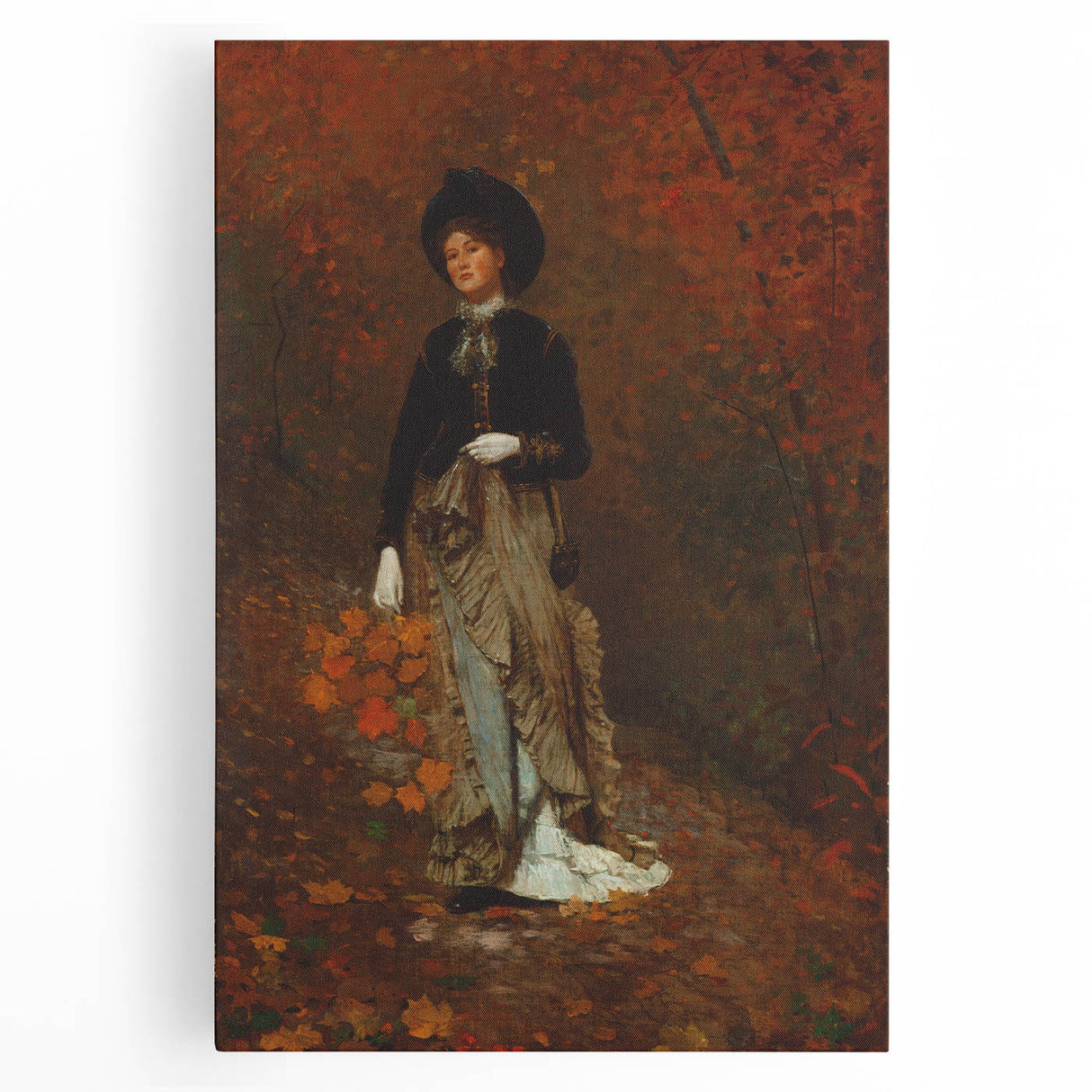 Realism Art Print - Autumn by Winslow Homer, Elegant Fall Scene