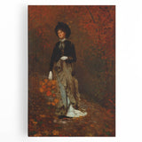 Realism Art Print - Autumn by Winslow Homer, Elegant Fall Scene