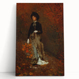 Realism Art Print - Autumn by Winslow Homer, Elegant Fall Scene