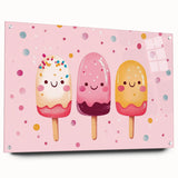 Cute Ice Cream Girls Room Wall Art – Kids Room Art Print
