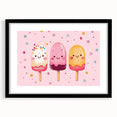 Cute Ice Cream Girls Room Wall Art – Kids Room Art Print