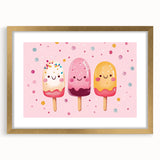 Cute Ice Cream Girls Room Wall Art – Kids Room Art Print