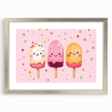 Cute Ice Cream Girls Room Wall Art – Kids Room Art Print