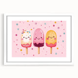 Cute Ice Cream Girls Room Wall Art – Kids Room Art Print