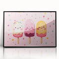 Cute Ice Cream Girls Room Wall Art – Kids Room Art Print