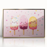 Cute Ice Cream Girls Room Wall Art – Kids Room Art Print