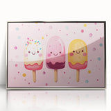 Cute Ice Cream Girls Room Wall Art – Kids Room Art Print