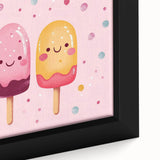 Cute Ice Cream Girls Room Wall Art – Kids Room Art Print