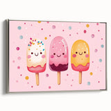 Cute Ice Cream Girls Room Wall Art – Kids Room Art Print