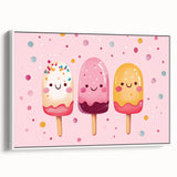 Cute Ice Cream Girls Room Wall Art – Kids Room Art Print