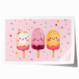 Cute Ice Cream Girls Room Wall Art – Kids Room Art Print