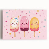 Cute Ice Cream Girls Room Wall Art – Kids Room Art Print