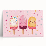 Cute Ice Cream Girls Room Wall Art – Kids Room Art Print