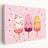 Cute Ice Cream Girls Room Wall Art – Kids Room Art Print