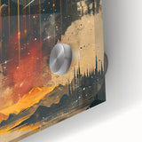 Cosmic Elegance - Acrylic Dining Room Artwork