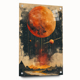 Cosmic Elegance - Acrylic Dining Room Artwork