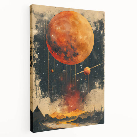 Cosmic Elegance - Acrylic Dining Room Artwork
