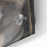 Abstract acrylic glass artwork close-up showcasing vibrant colors and fluid shapes, perfect for modern decor enthusiasts seeking unique home accents.