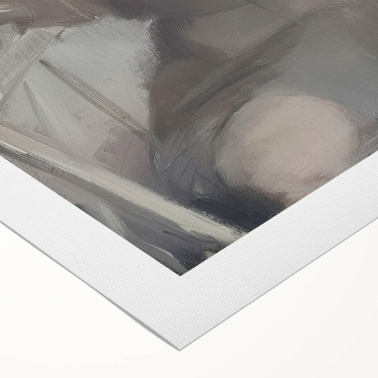 Abstract figurative wall art on rolled canvas, showcasing vibrant colors and dynamic shapes, ideal for modern home decor. Packaged securely in a cardboard tube.