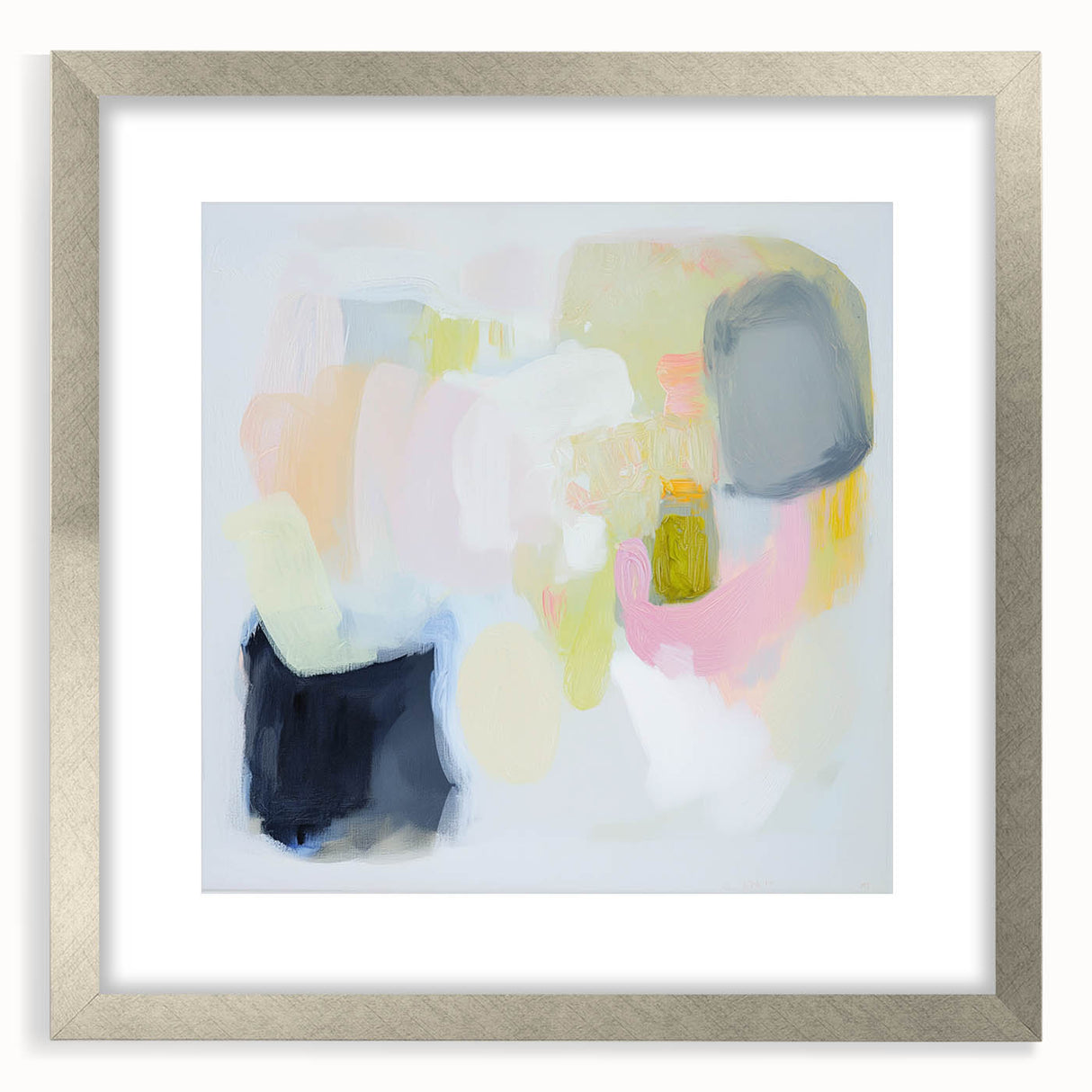 Modern Abstract Wall Art – Playful Pastel Color Canvas Print