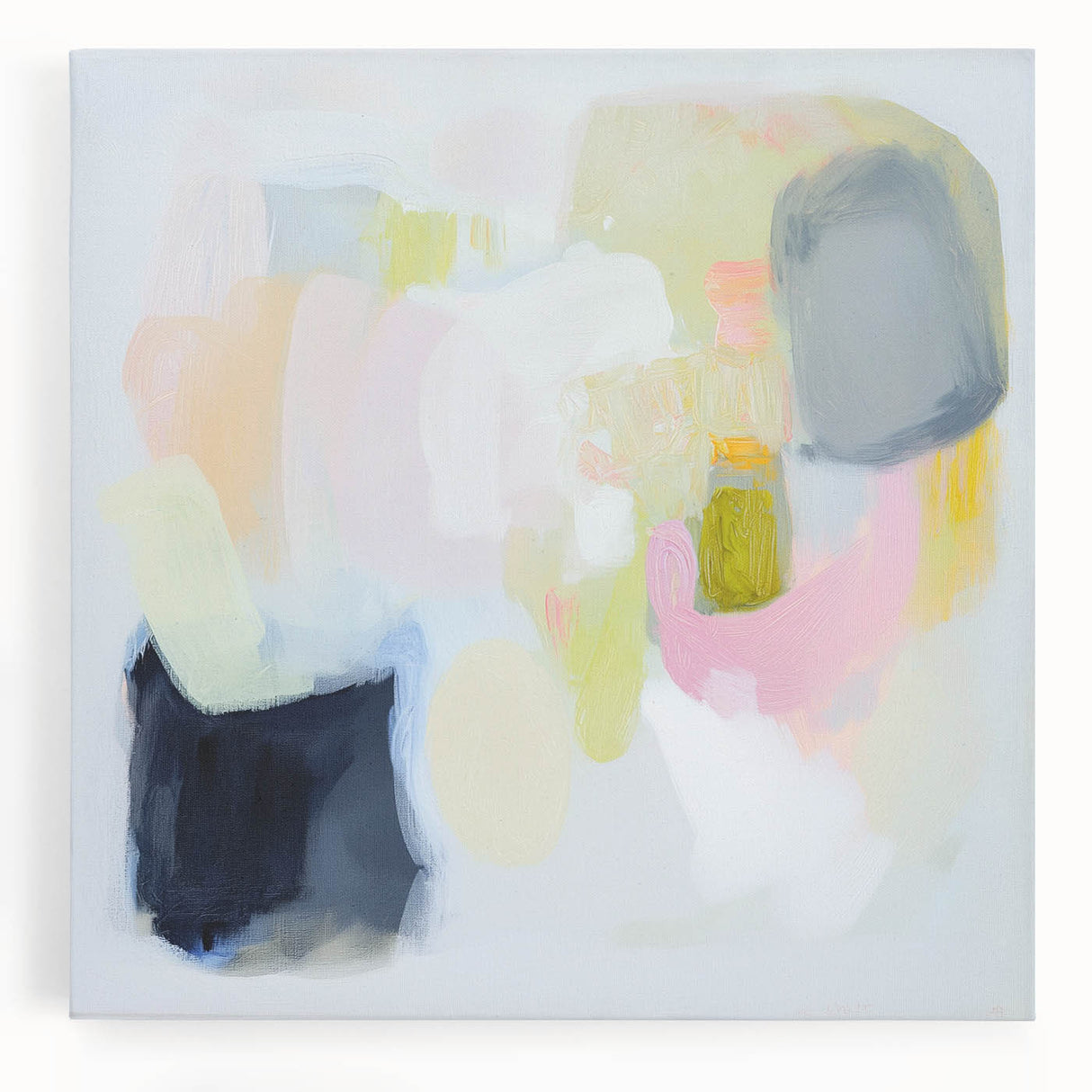Modern Abstract Wall Art – Playful Pastel Color Canvas Print