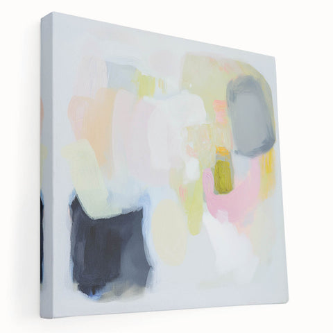Modern Abstract Wall Art – Playful Pastel Color Canvas Print