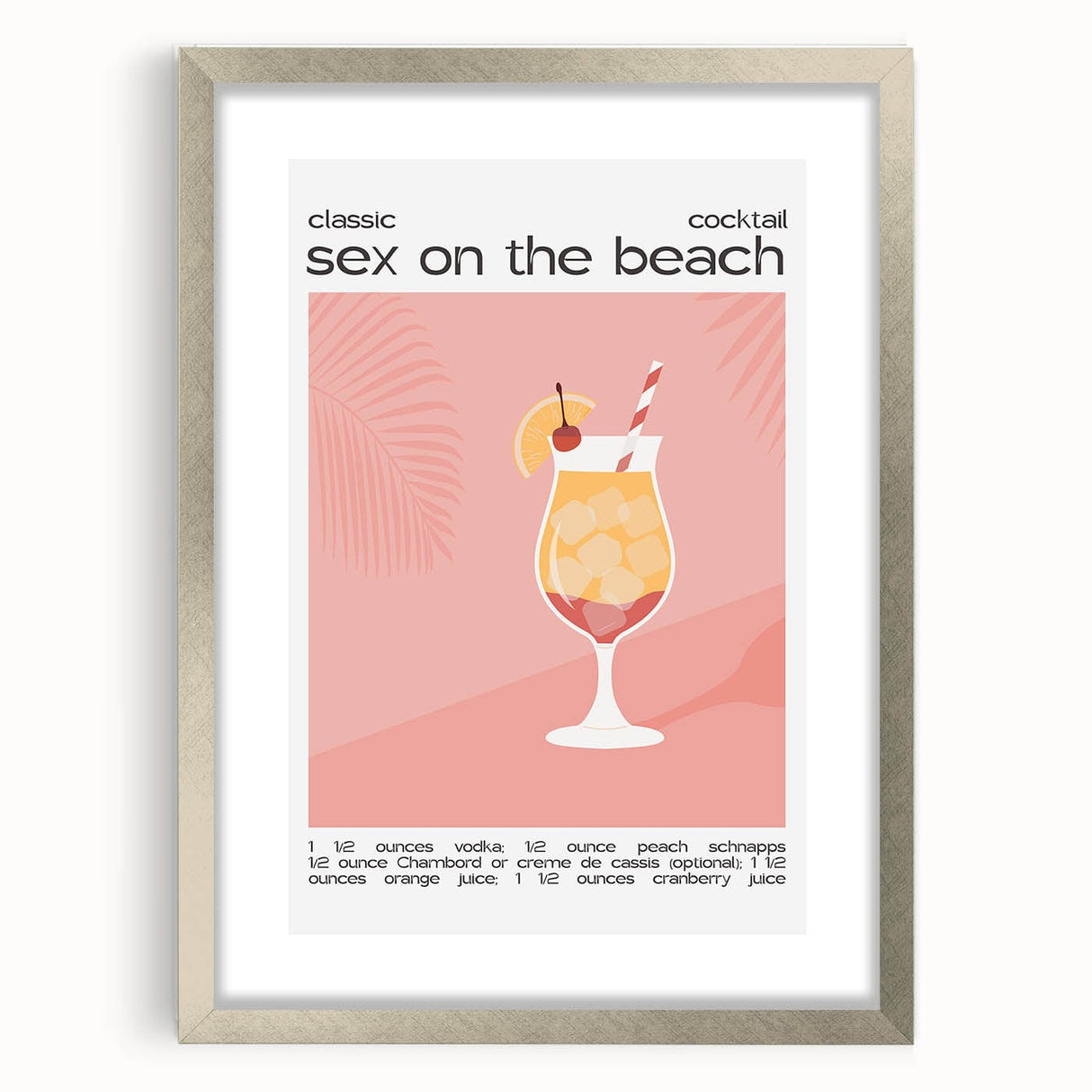 Textured abstract art print in neutral shades, framed in silver, ideal for bedroom wall decor.