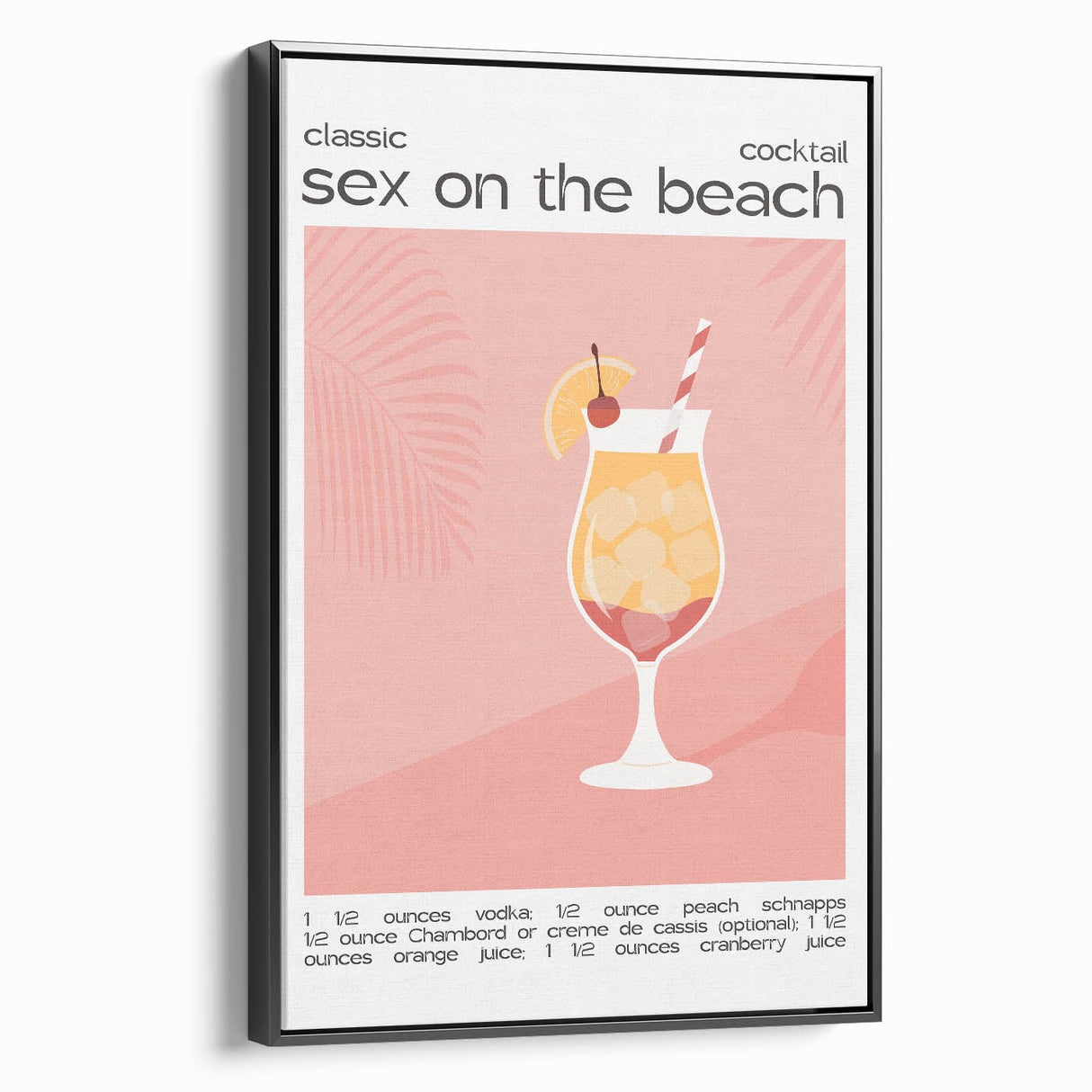Black and white vintage poster art of a landscape on framed canvas, suitable for bedroom decor.