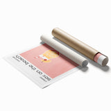 Extra large rolled print of floral art in pastel shades, ideal for classy bathroom or large living room wall art.