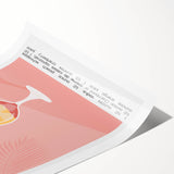 Extra large rolled print of line art flowers in monochrome, ideal for large living room wall decor.